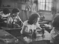 Sewing Lesson Attended by Female Teenage Immigrants in Kibbutz Ginosar